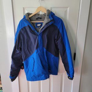 Kids Squall Fleece Lined Waterproof Insulated Jacket Lands End boys xl extra